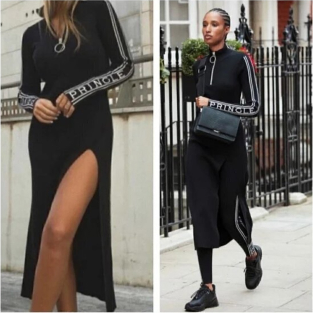 Pringles of scotland X H&M ribbed midi dress